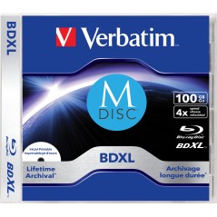 Verbatim M-Disc 5x BD-R XL 100GB - Reliable Long-Term Storage for Your Memories - SKU: 0023942438335